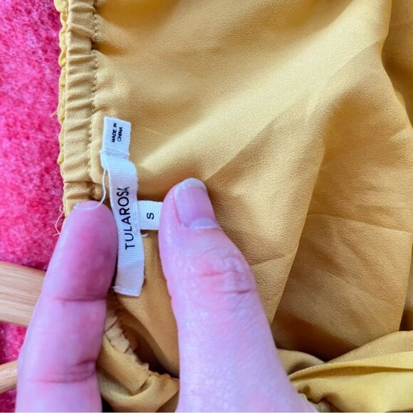 Revolve Tularosa Marigold Yellow Chelsea Babydoll Lace Mini Dress - Picture 7 of 12